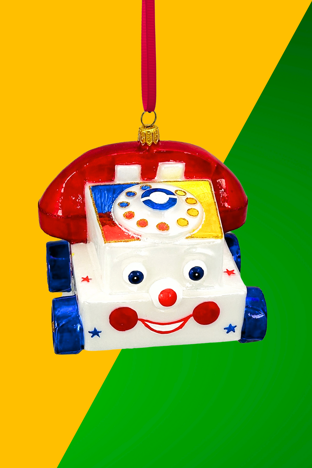 Erik’s Telephone Polish Glass Christmas Ornament – Erik’s Toy Box Collection