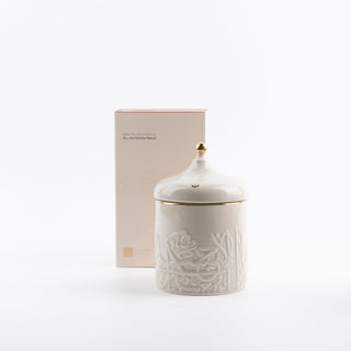 Jiwar - Large Candle| Golden Amber - Beige & Gold