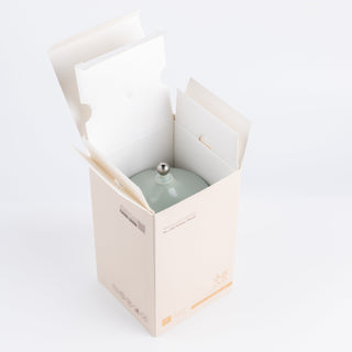 Jiwar - Large Candle| Sea Rose - Mint Green & Silver