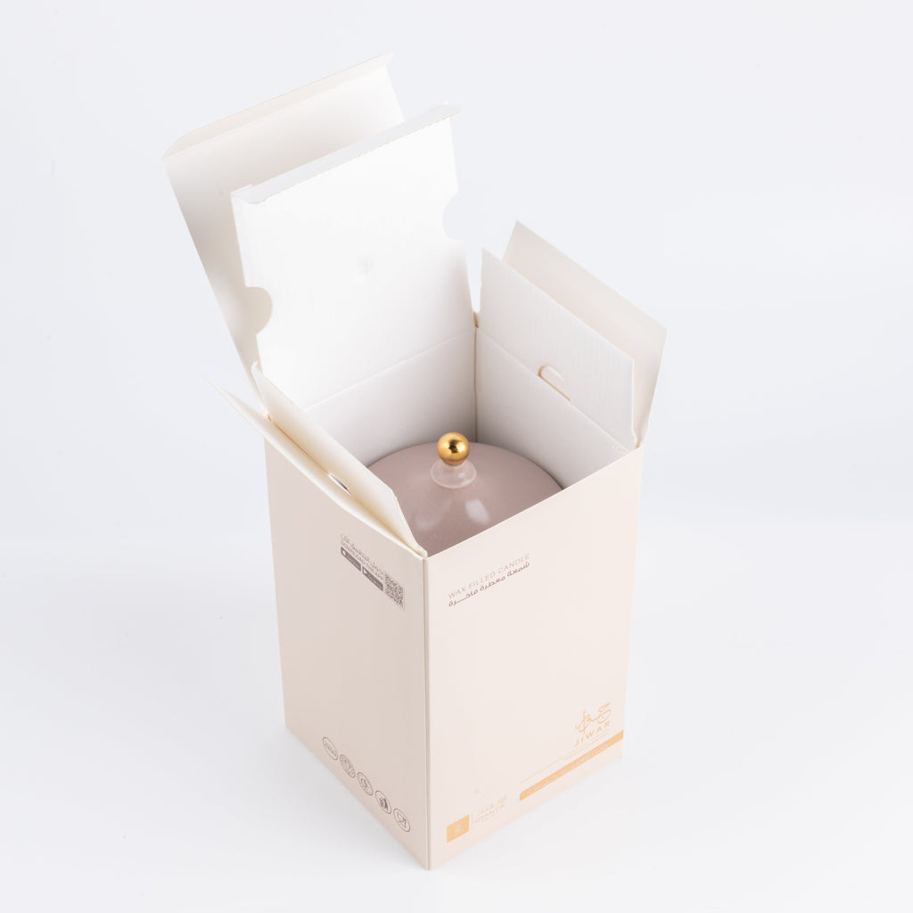 Jiwar - Large Candle| Jasmine Vanilla - Lavender & Gold