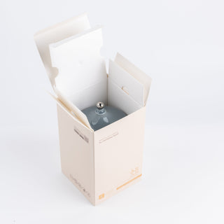 Jiwar - Large Candle| Minty Wood - Haze Blue & Silver