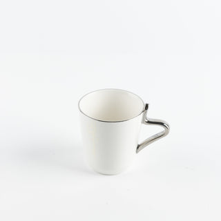 Liqa'a - Cappuccino Set (12-Pc) - Grey & Silver