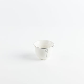 Liqa'a - Tea Set (19-Pc) - Pearl White & Silver