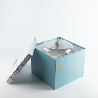 Liqa'a - Cake Set (9-Pc) - Grey & Silver