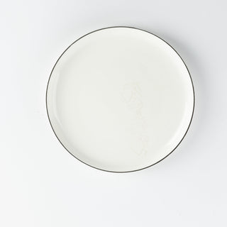 Liqa'a - Dessert Serving Plates - Pearl White & Silver