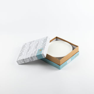 Liqa'a - Dessert Serving Plates - Pearl White & Silver