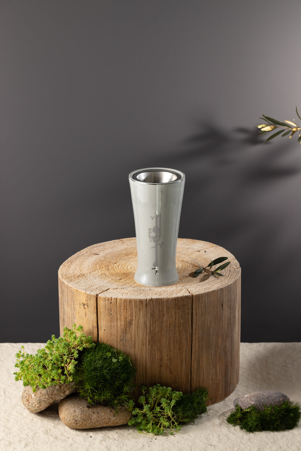 Liqa'a - Incense Burner - Grey & Silver