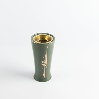 Liqa'a - Incense Burner - Olive Green & Gold