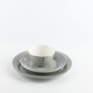 Liqa’a Dinner Set (18-Piece) – Grey & Silver
