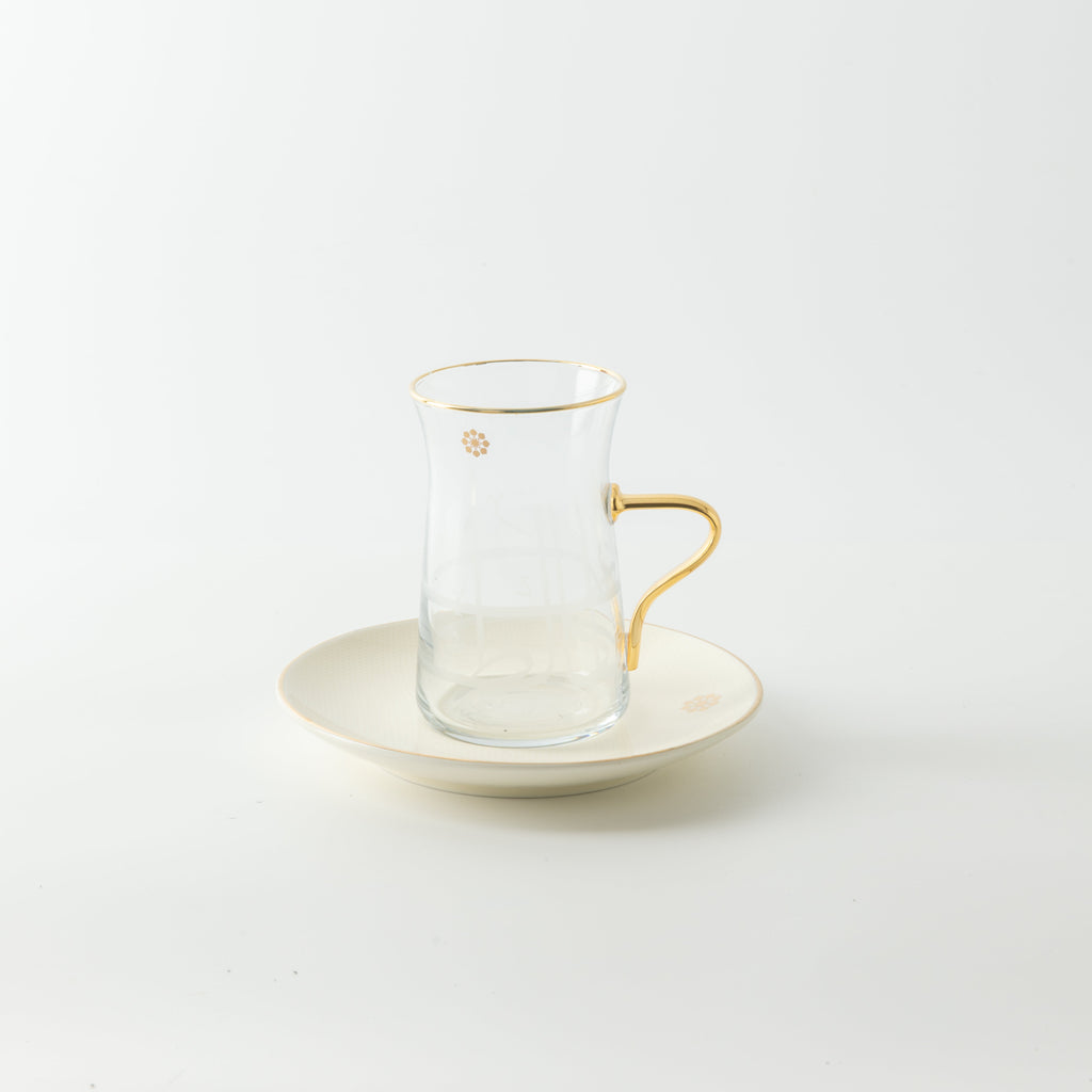 Mirral - Tea Set (13-Pc) - White & Gold