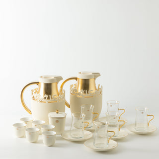 Mirral - Ultimate Brew Deluxe Set (21-Pc)- White & Gold