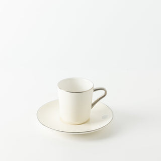 Mirral - Espresso/Turkish Coffee Set (12-Pc) - White & Silver