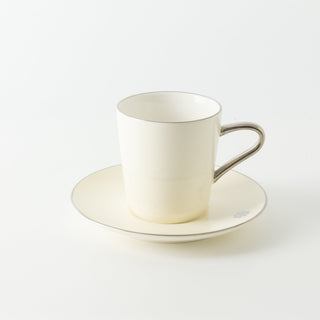 Mirral - Cappuccino Set (12-Pc) - White & Silver