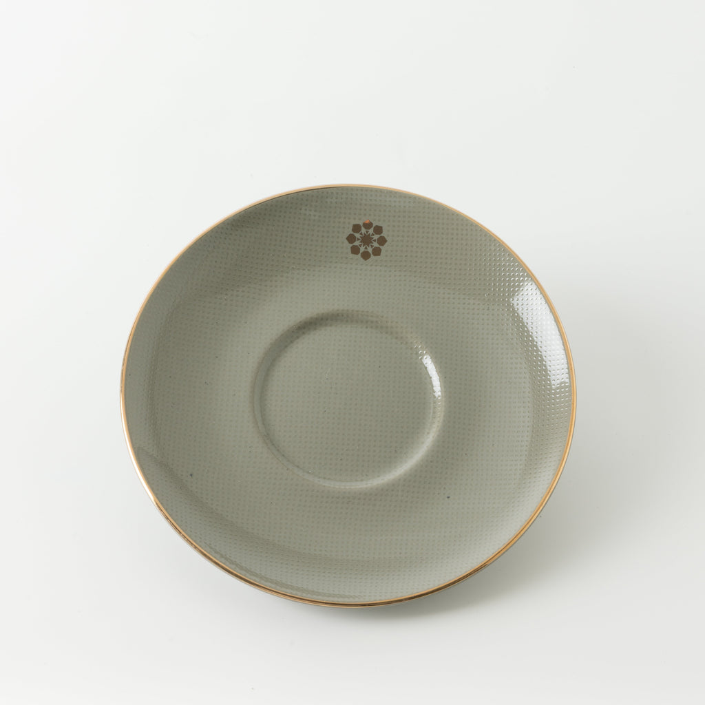 Mirral - Cappuccino Set (12-Pc) - Grey & Gold