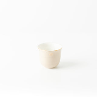 Mirral - Arabic Coffee Cups Set (12-Pc) - Beige & Gold