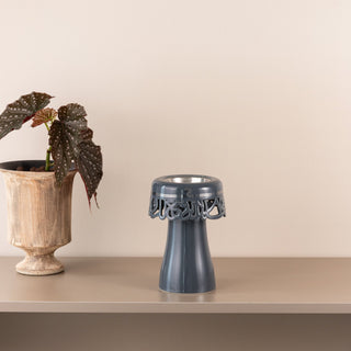 Mirral - Incense Burner - Dark Blue & Silver