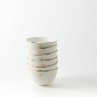 Mirral - Dinner Set (18-Pc) - White & Gold