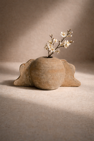 Gia Handcrafted Terracotta Decorative Vessel