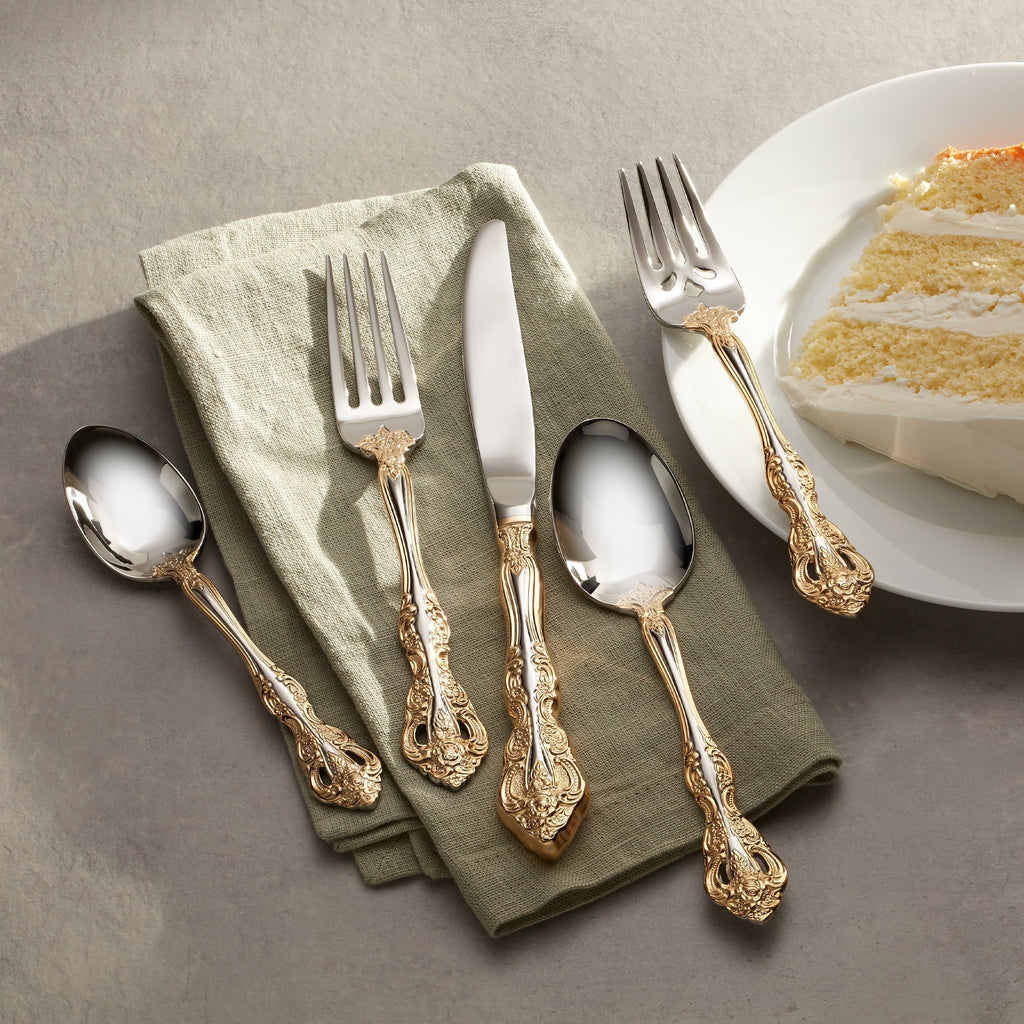 Oneida Golden Michelangelo 5-Piece Place Setting, 18/10 stainless steel (view 2)