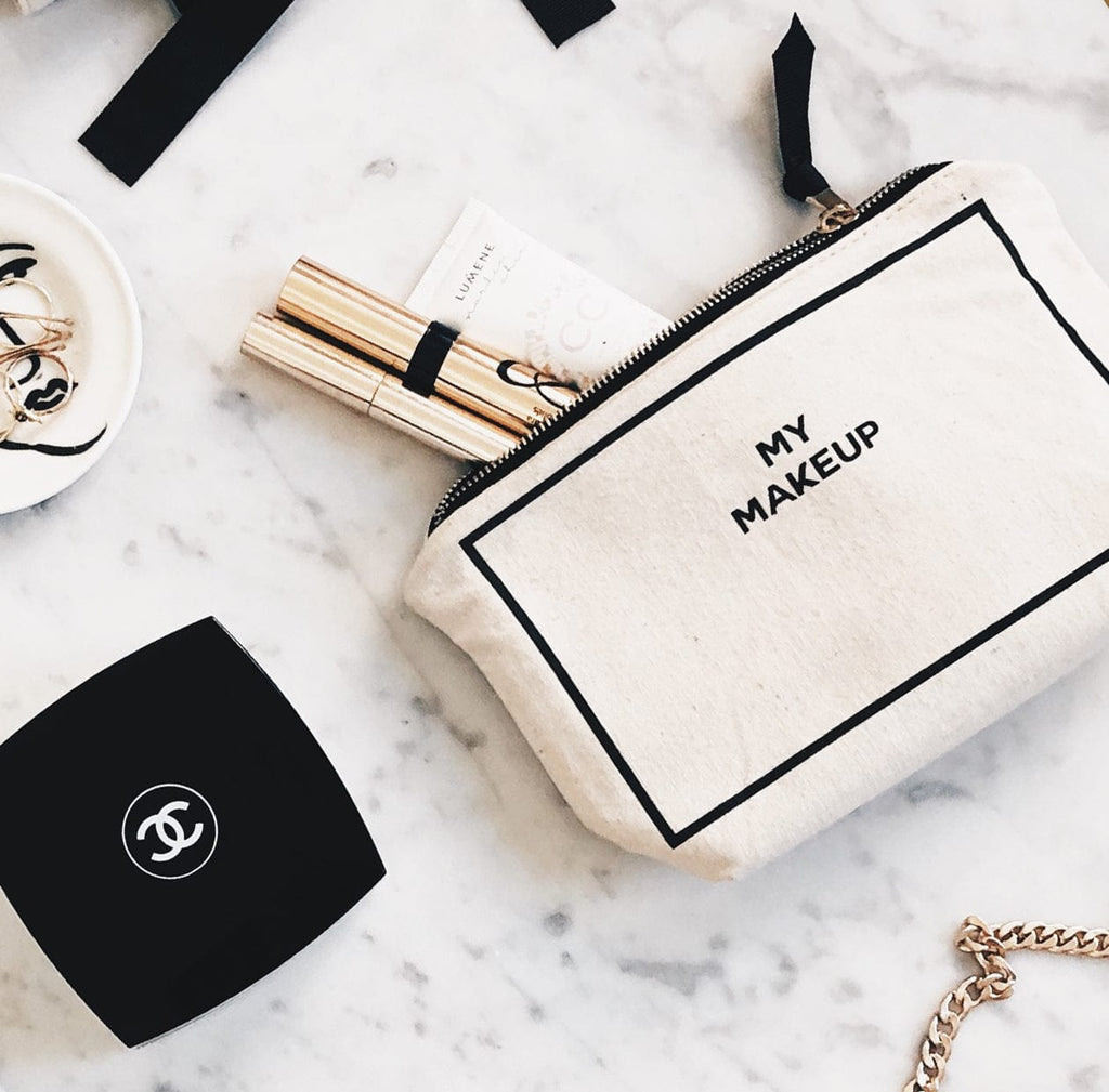 My Makeup Pouch, Coated Lining – Cream