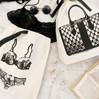 Lace Lingerie Travel Bag – Cream