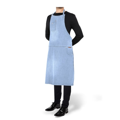 Five Pockets Denim Apron – Brute ST in Washed Indigo or Blue Denim