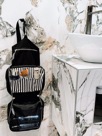 Folding/Hanging Toiletry Case – Black