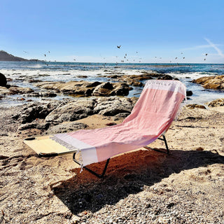 3-in-1 Cotton Beach Bag, Towel & Chair Cover – Solid Collection