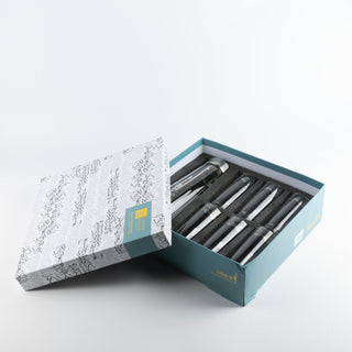 Liqa'a - Jug with 6 Tall cups - Silver