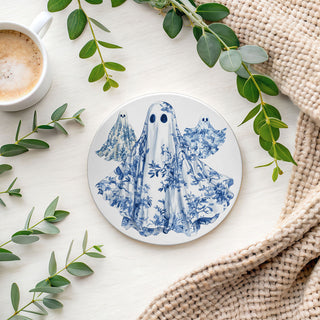 Blue & White Chinoiserie Halloween Coasters – Set of 8 Designs