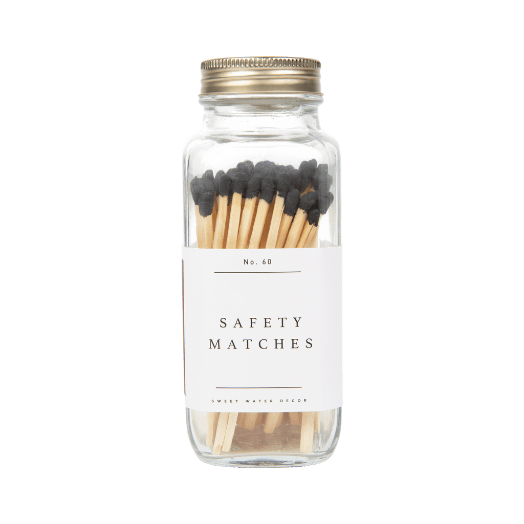 Black Tip Safety Matches - 60 Count, 3.75
