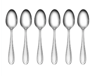 Hampton Forge Gourmet Dinner Spoons, Set of 6, 18/0 stainless steel