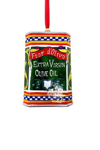 Extra Virgin Olive Oil Polish Glass Ornament – Amalfi Coast Collection