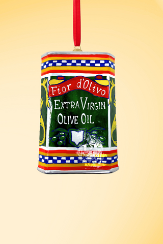 Extra Virgin Olive Oil Polish Glass Ornament – Amalfi Coast Collection