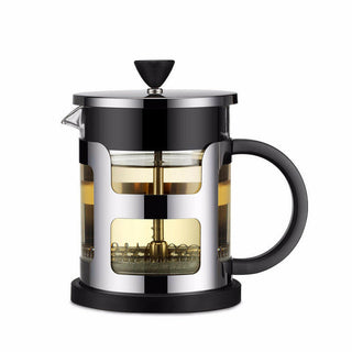 Glass French Press Coffee Maker with Stainless Steel Filter