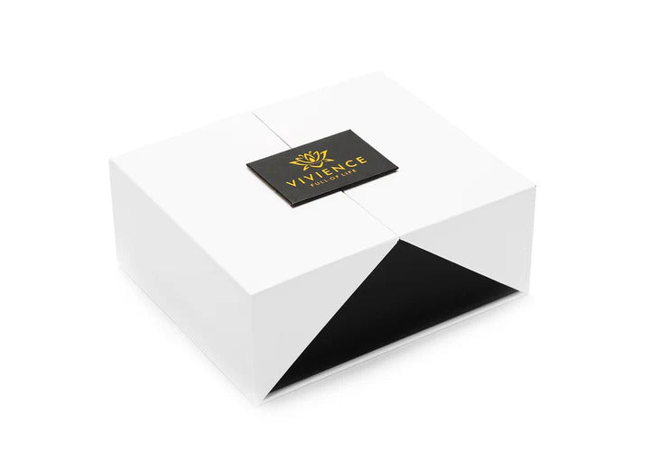 Gold Diffuser with White Flower – Iris & Rose Scent
