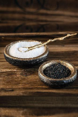 Gold Leaf Decorative Serving Spoon – Set of 3 (Tiny, Small & Large)