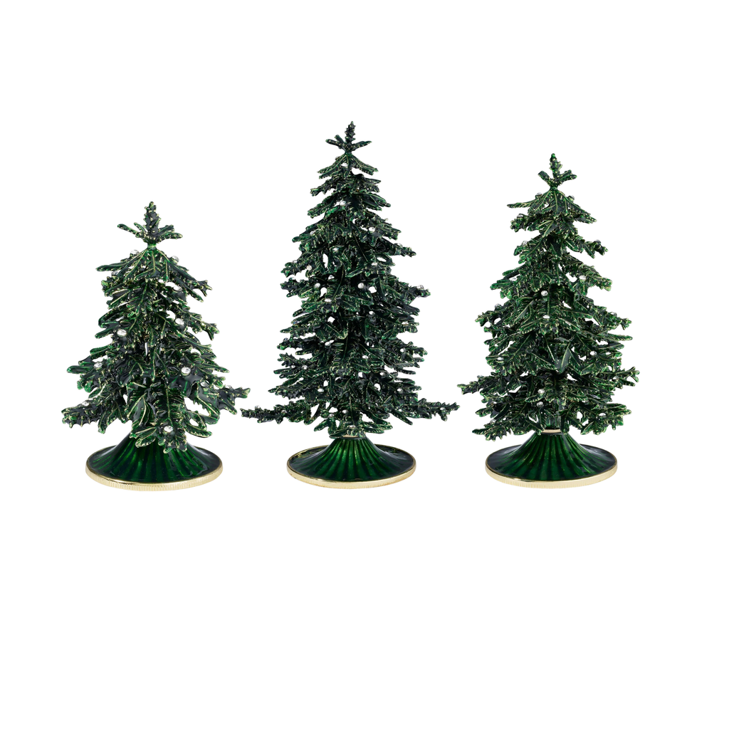 Green Enamel Christmas Tree
