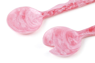 Pink Resin Salad Servers – Set of 2