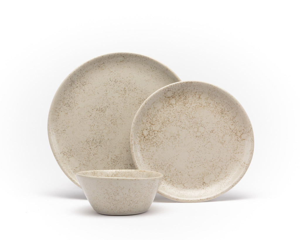 HAAND Hestia 3-Piece Dinner Setting – Handcrafted Porcelain Place Setting