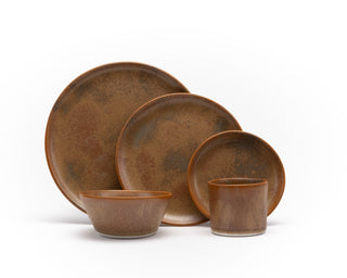 HAAND Hestia 5-Piece Dinner Setting – Handcrafted Porcelain Dinnerware Set