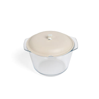 Jiwar Deluxe Gold Engraved Soup Buffet Beige & Silver | Luxury Serveware