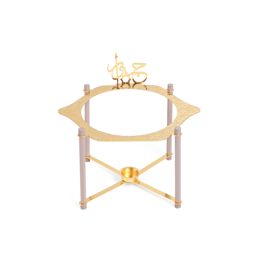 Jiwar Deluxe Gold Engraved Soup Buffet Lavender & Gold | Luxury Serveware