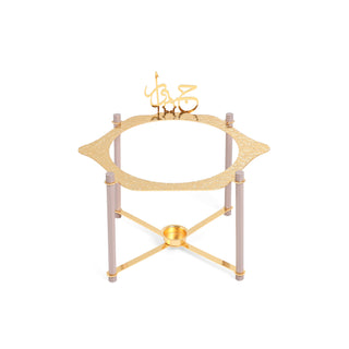 Jiwar Deluxe Gold Engraved Soup Buffet Lavender & Gold | Luxury Serveware