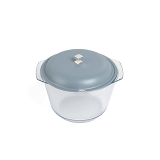 Jiwar - Deluxe Gold Engraved Soup Buffet - Haze BLue &Silver
