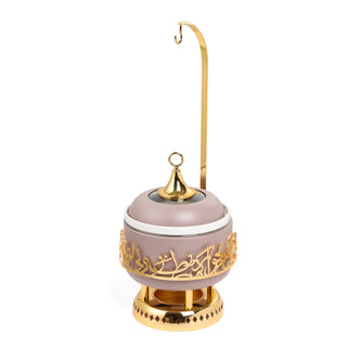 Jiwar 2.5-Liters Chafer – Lavender & Gold, Compact Food Warmer for Parties & Catering