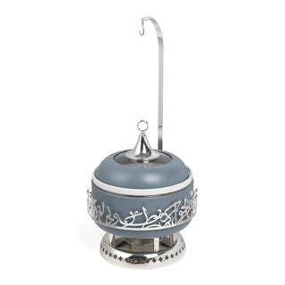 Jiwar 4-Liters Chafer – Haze Blue & Silver, Stainless Steel Party Food Warmer