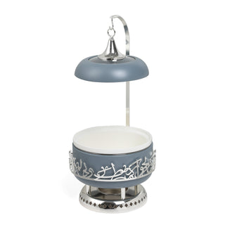 Jiwar 4-Liter Chafer Haze Blue & Silver | Elegant Buffet Serveware