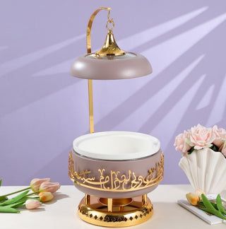 Jiwar 4-Liter Chafer Lavender & Gold | Elegant Buffet Serveware