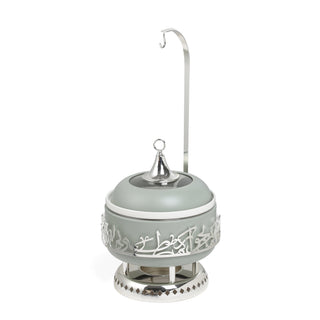 Jiwar 4-Liters Chafer – Mint Green & Silver, Stainless Steel Buffet Food Warmer for Catering